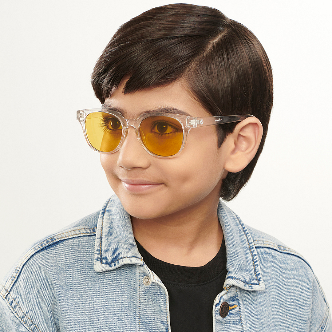 Hooper Crystal Transparent Full Rim Square right side