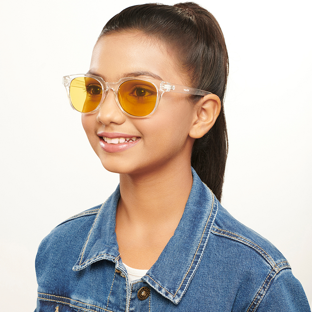 Hooper Crystal Transparent Full Rim Square right side