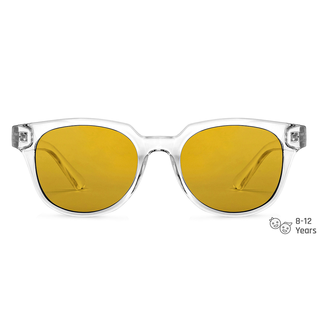 Hooper Crystal Transparent Full Rim Square left side