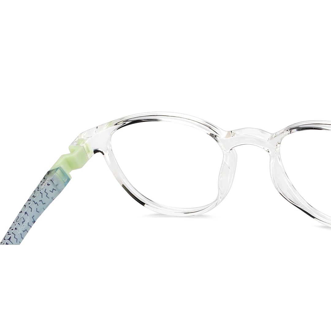 Hooper Crystal Transparent Full Rim Round right side