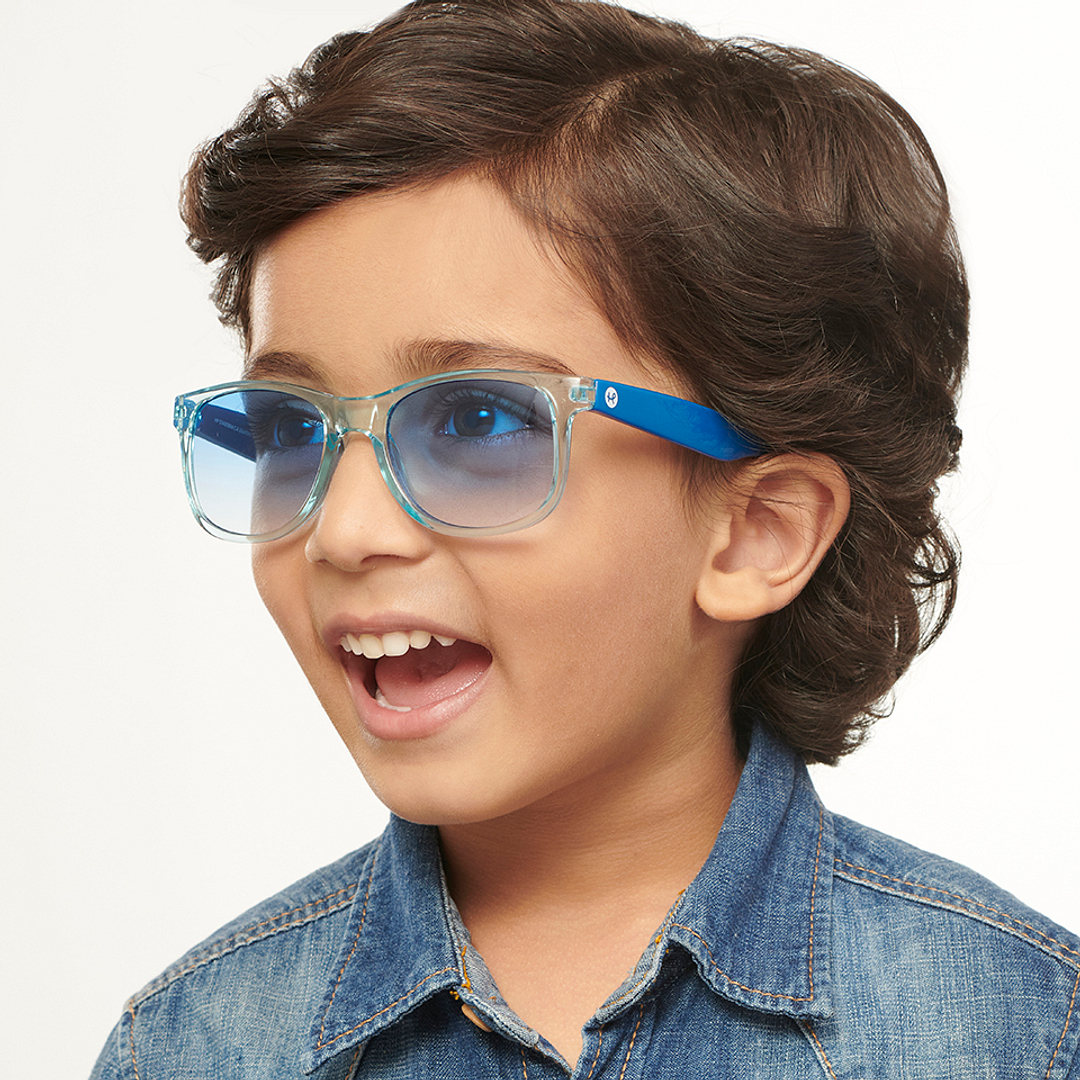 Hooper Sky Blue Full Rim Square right side