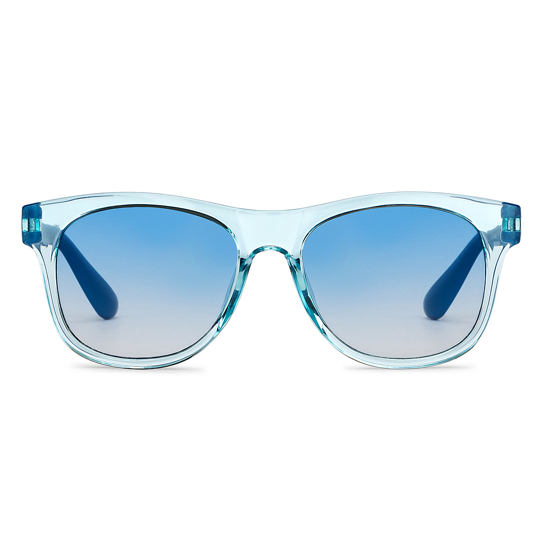 Hooper Blue Transparent Full Rim Square left side