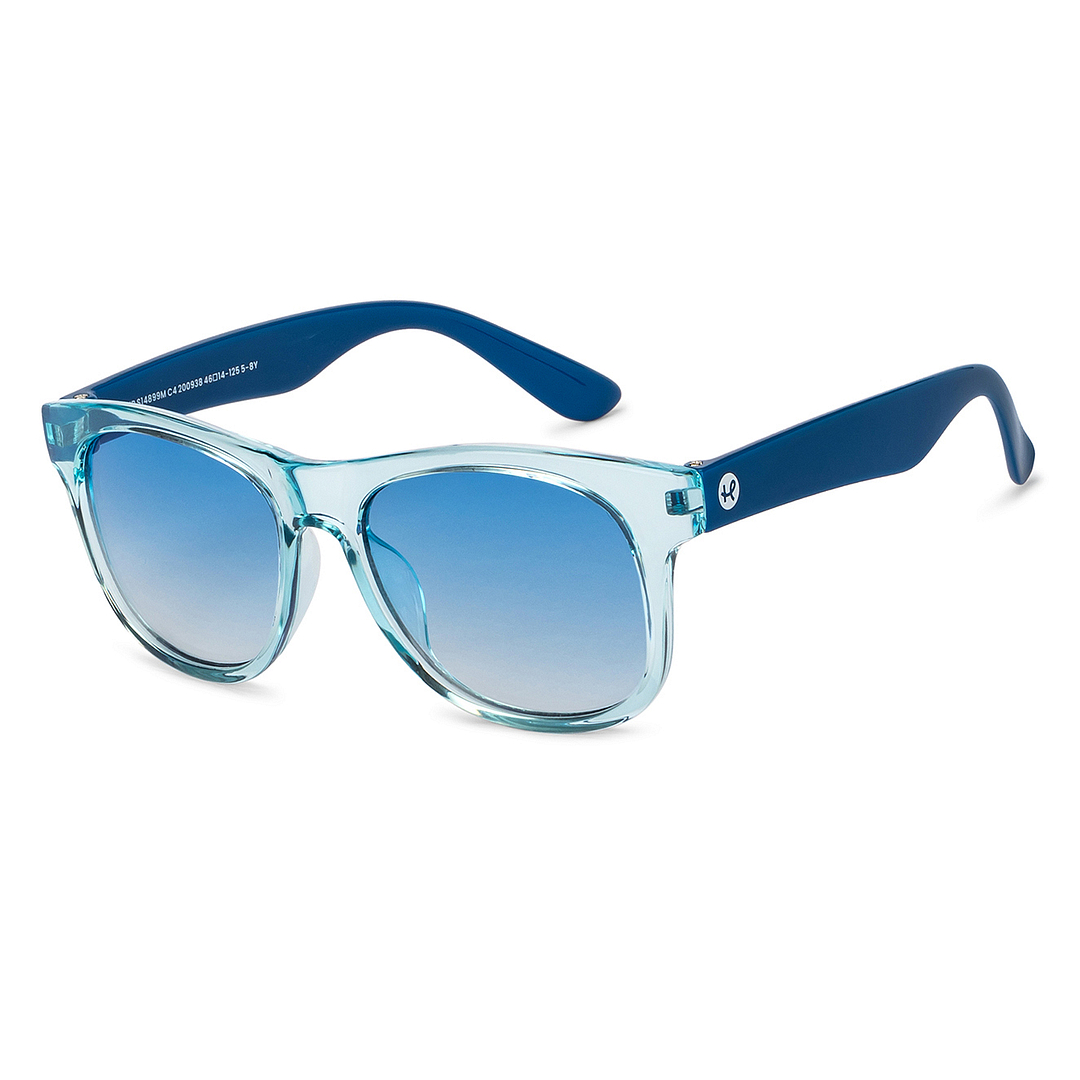 Hooper Blue Transparent Full Rim Square right side