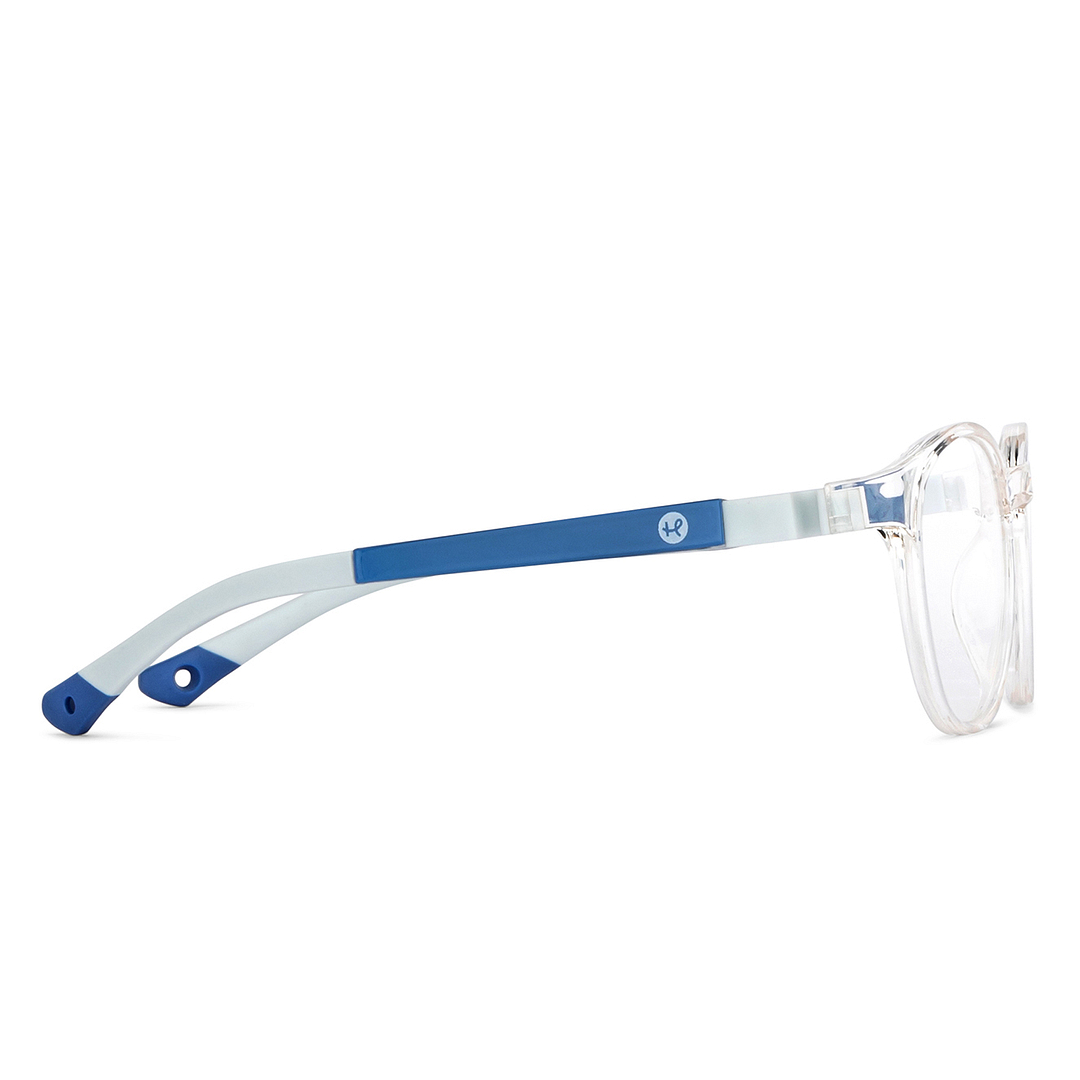 Hooper Crystal Transparent Full Rim Round left side