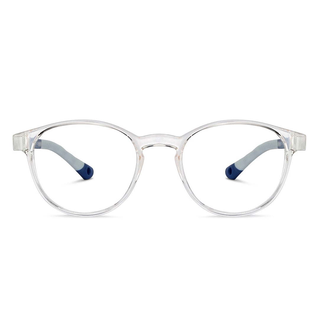 Hooper Crystal Transparent Full Rim Round left side