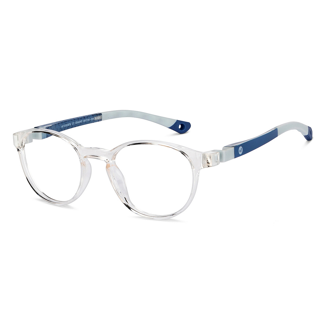 Hooper Crystal Transparent Full Rim Round right side