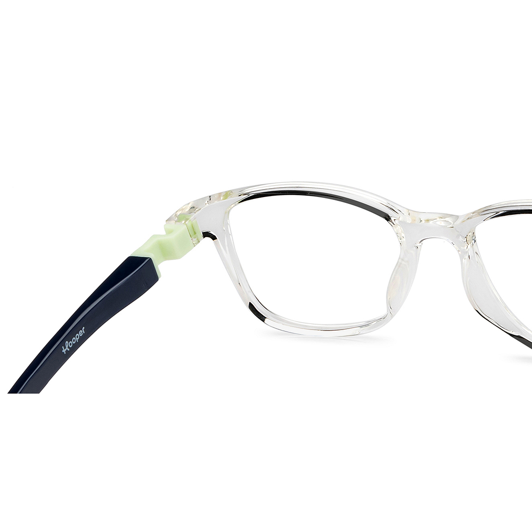 Hooper Online Crystal Transparent Full Rim Rectangle right side
