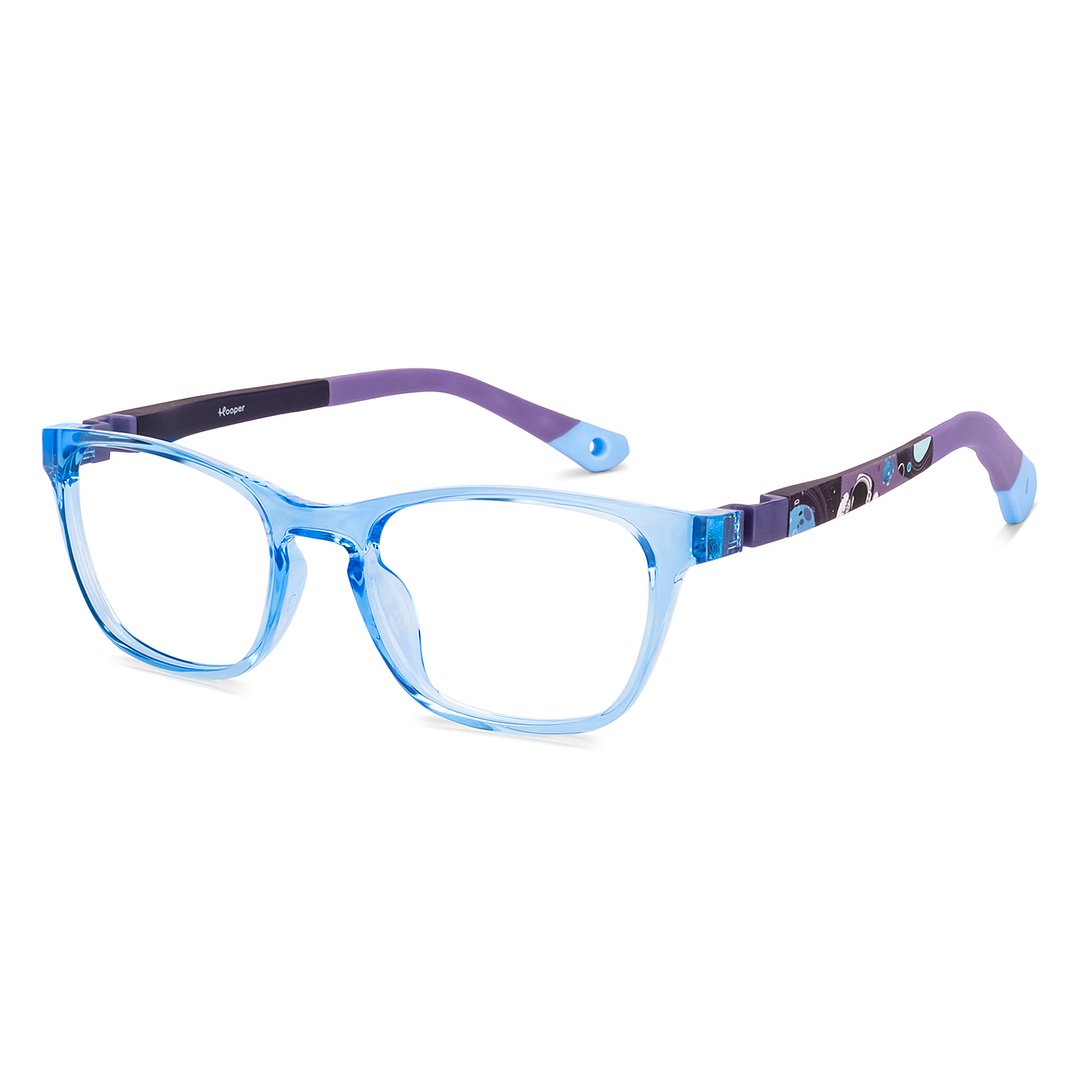 Buy Sky Blue Purple Full Rim Rectangle Hooper Flex Kids 8-12 yrs