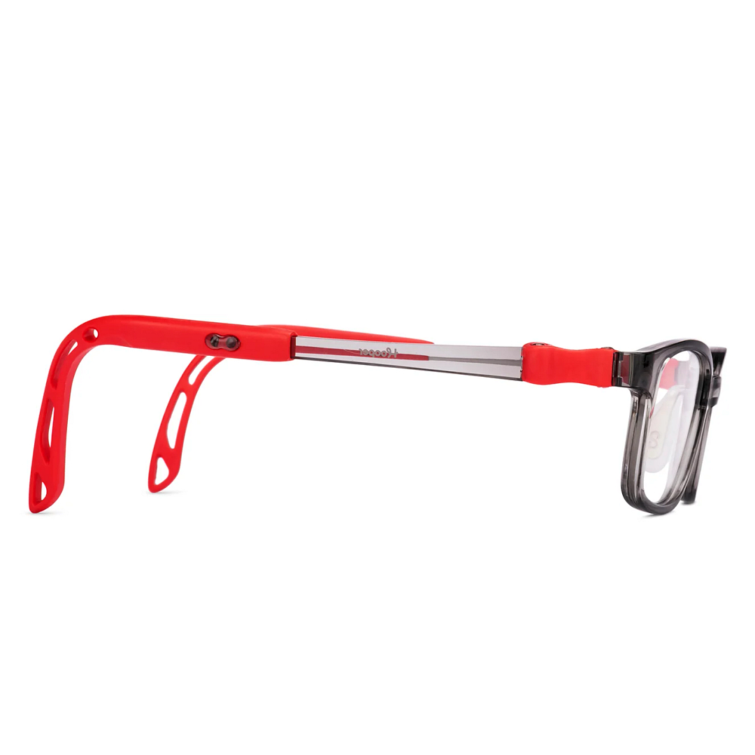 Hooper Gray Transparent Full Rim Rectangle left side
