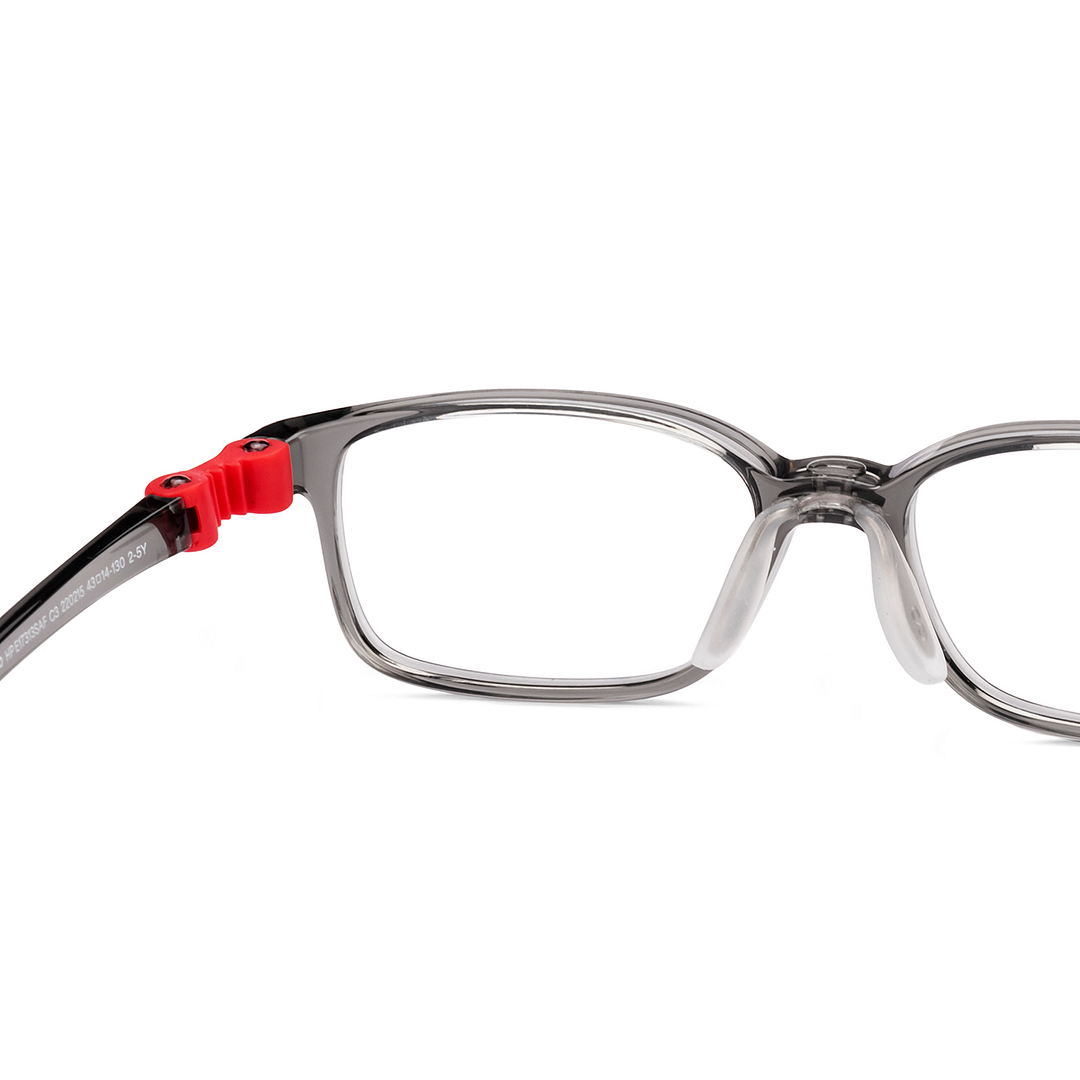 Hooper Gray Transparent Full Rim Rectangle right side