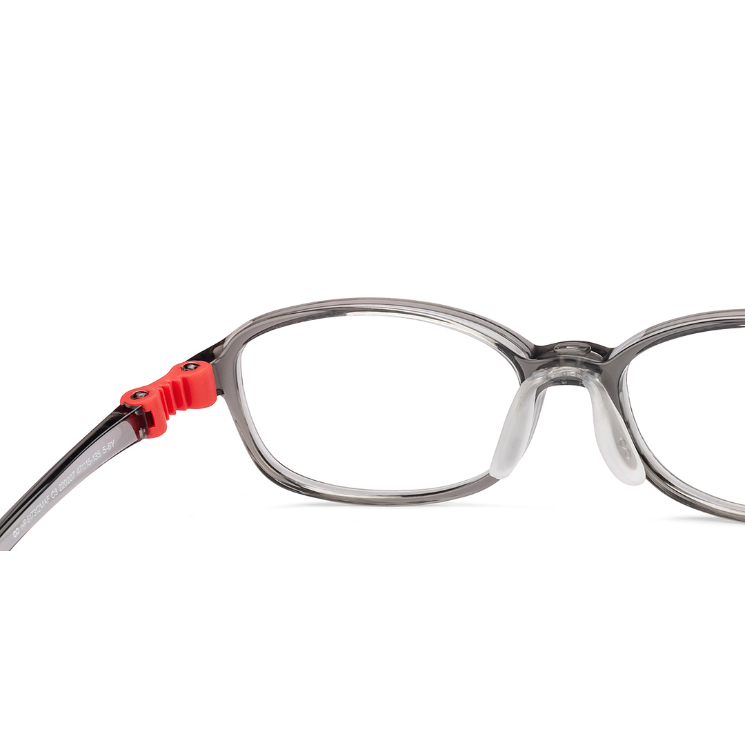 Hooper Gray Transparent Full Rim Rectangle right side