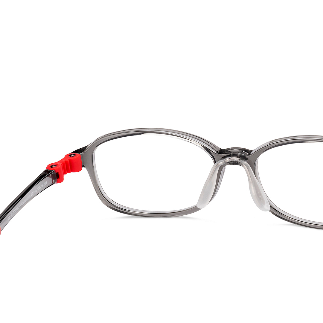 Hooper Gray Transparent Full Rim Rectangle right side