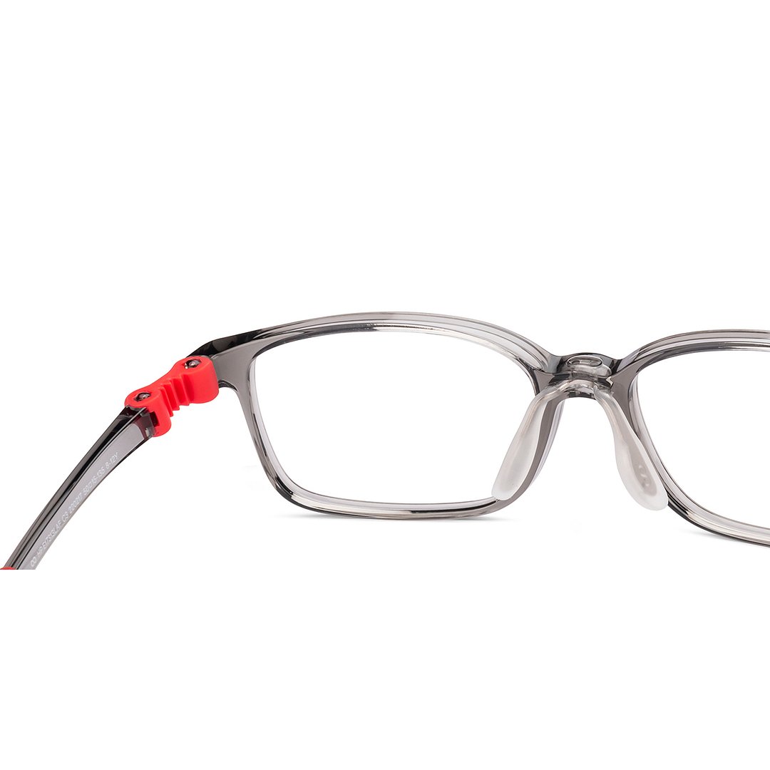 Hooper Gray Transparent Full Rim Rectangle right side