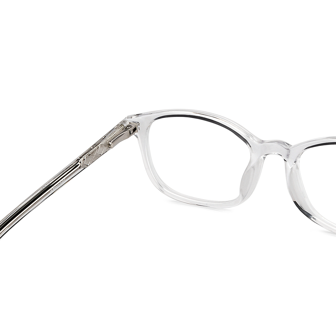 Hooper Online Crystal Transparent Full Rim Rectangle right side