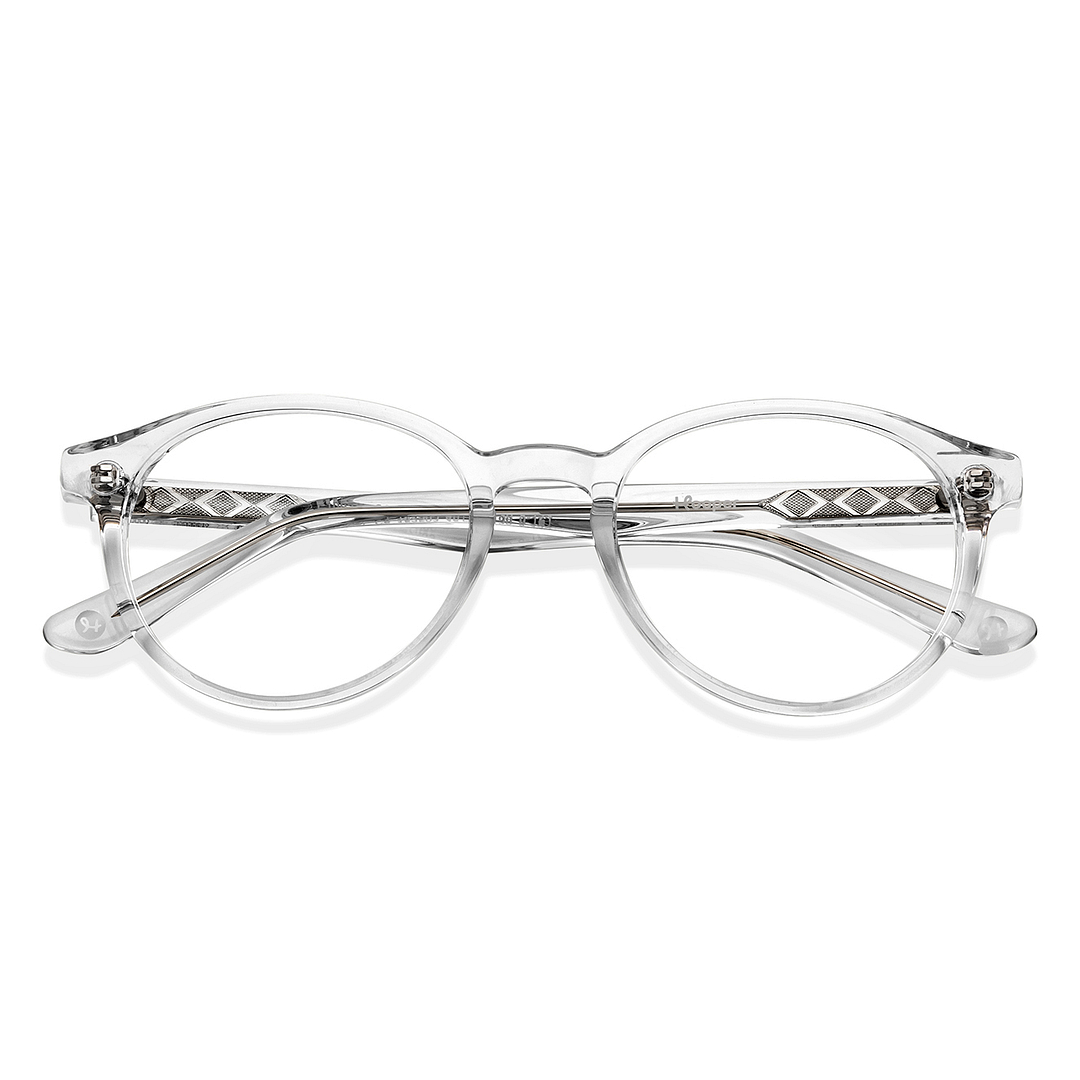 Hooper Online Crystal Transparent Full Rim Round left side