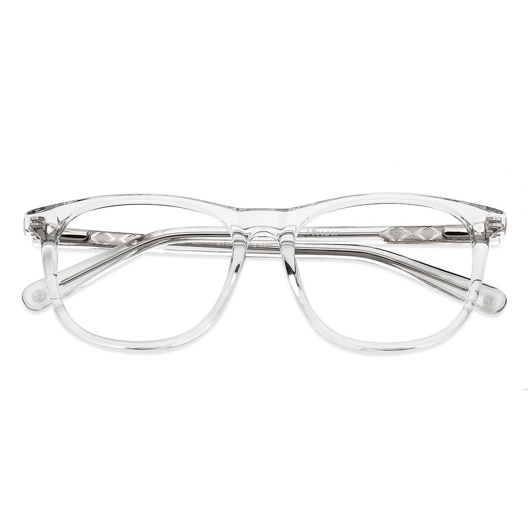 Hooper Online Crystal Transparent Full Rim Square left side