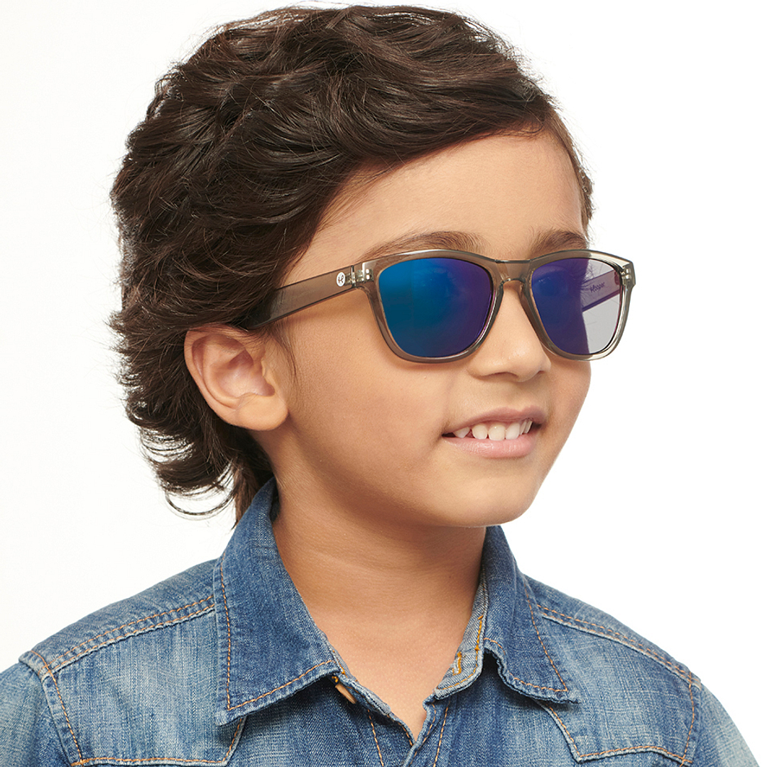 Hooper Grey Transparent Full Rim Square left side