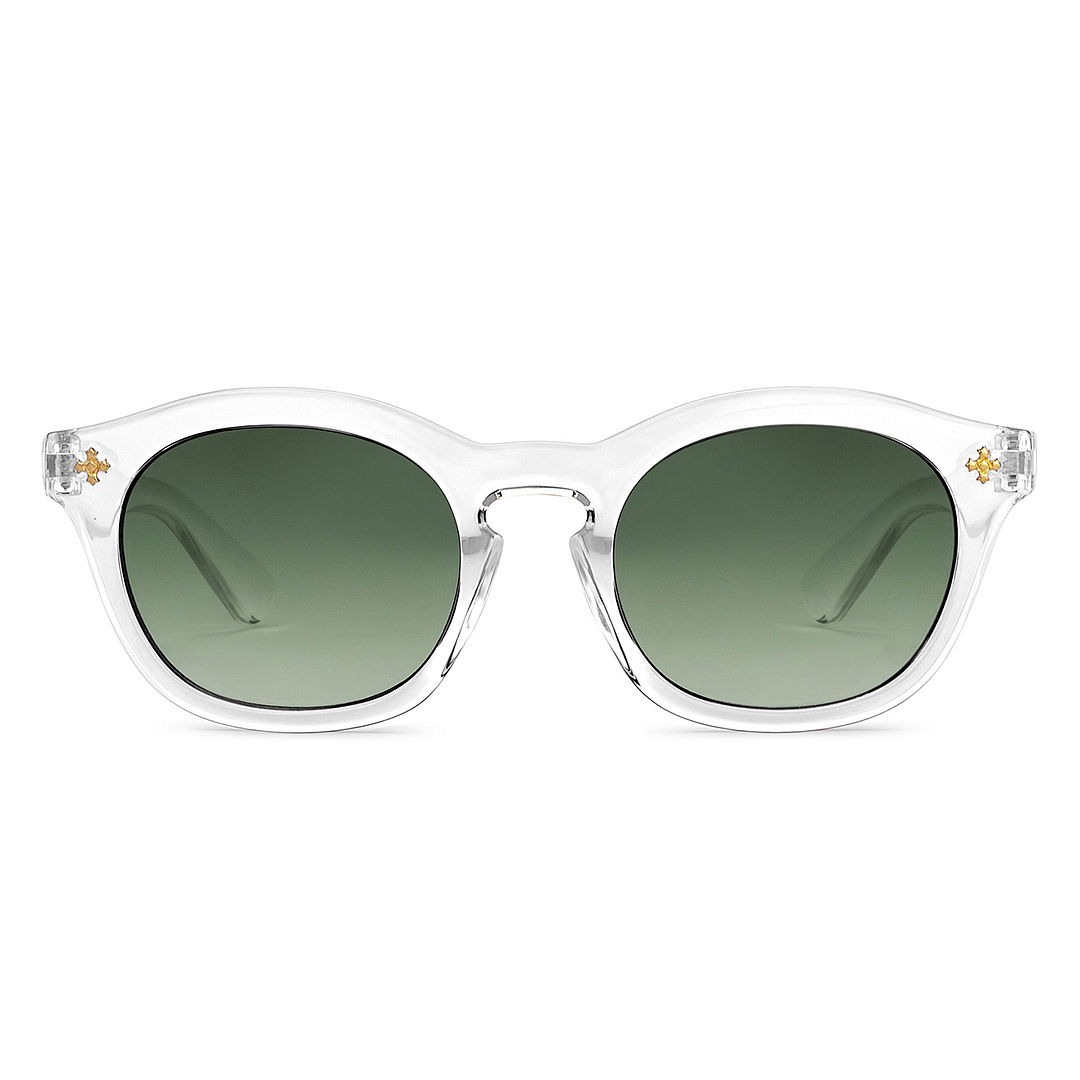 Hooper Crystal Transparent Full Rim Round right side