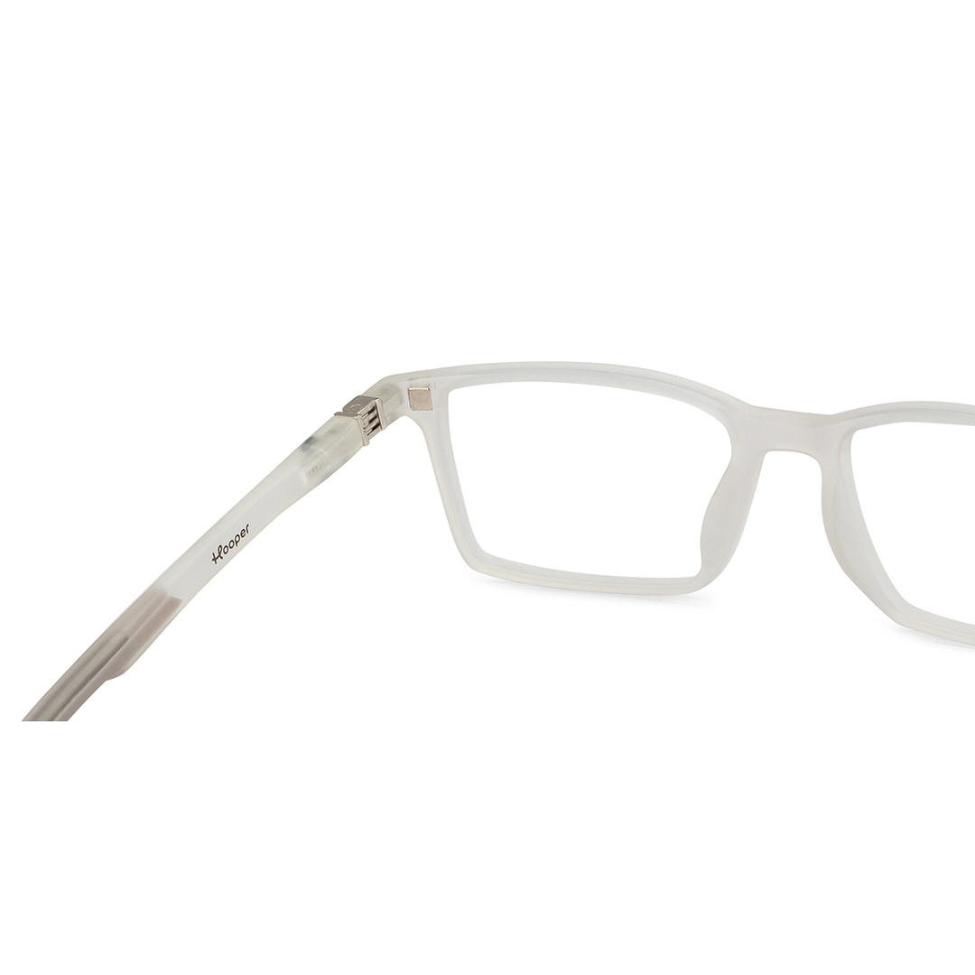 Hooper Online Crystal Transparent Full Rim Rectangle right side