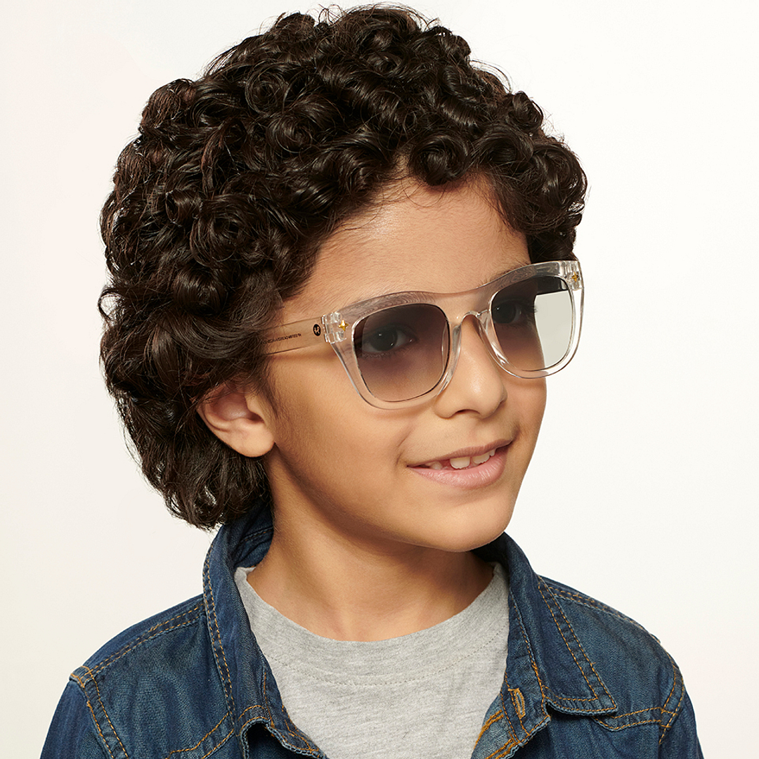 Hooper Crystal Transparent Full Rim Square right side