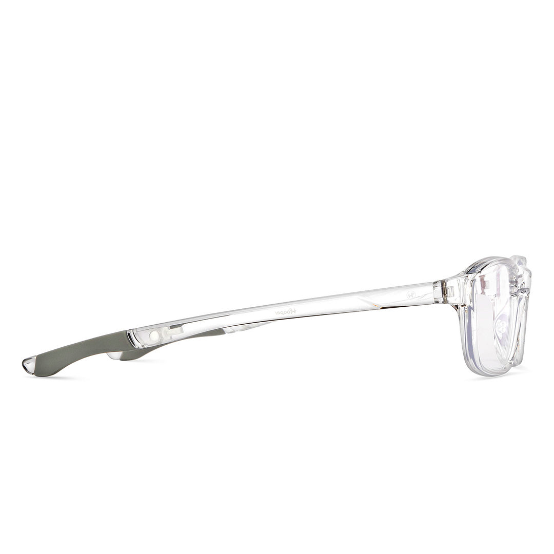 Hooper Online Crystal Transparent Full Rim Rectangle left side