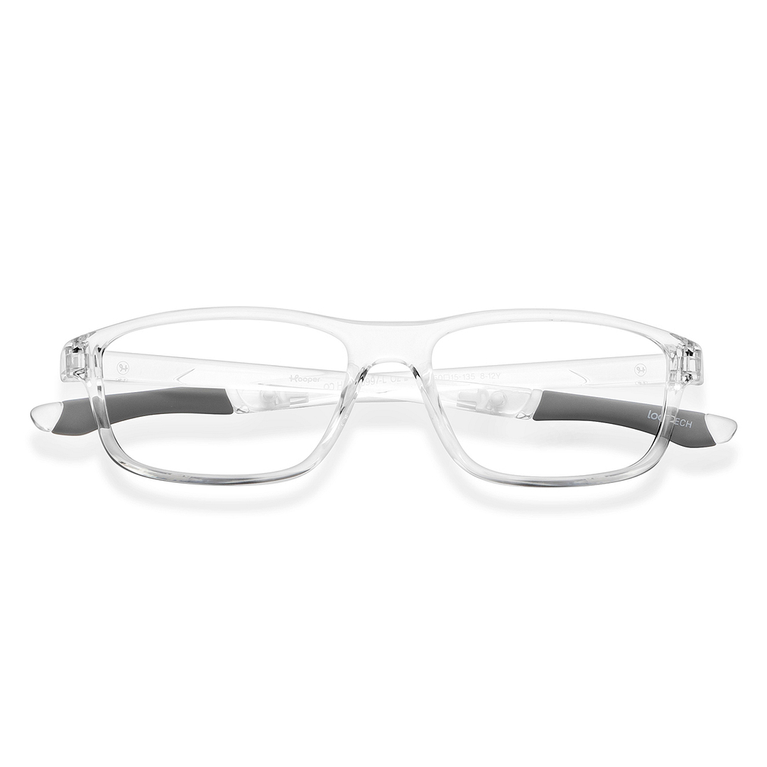 Hooper Online Crystal Transparent Full Rim Rectangle left side