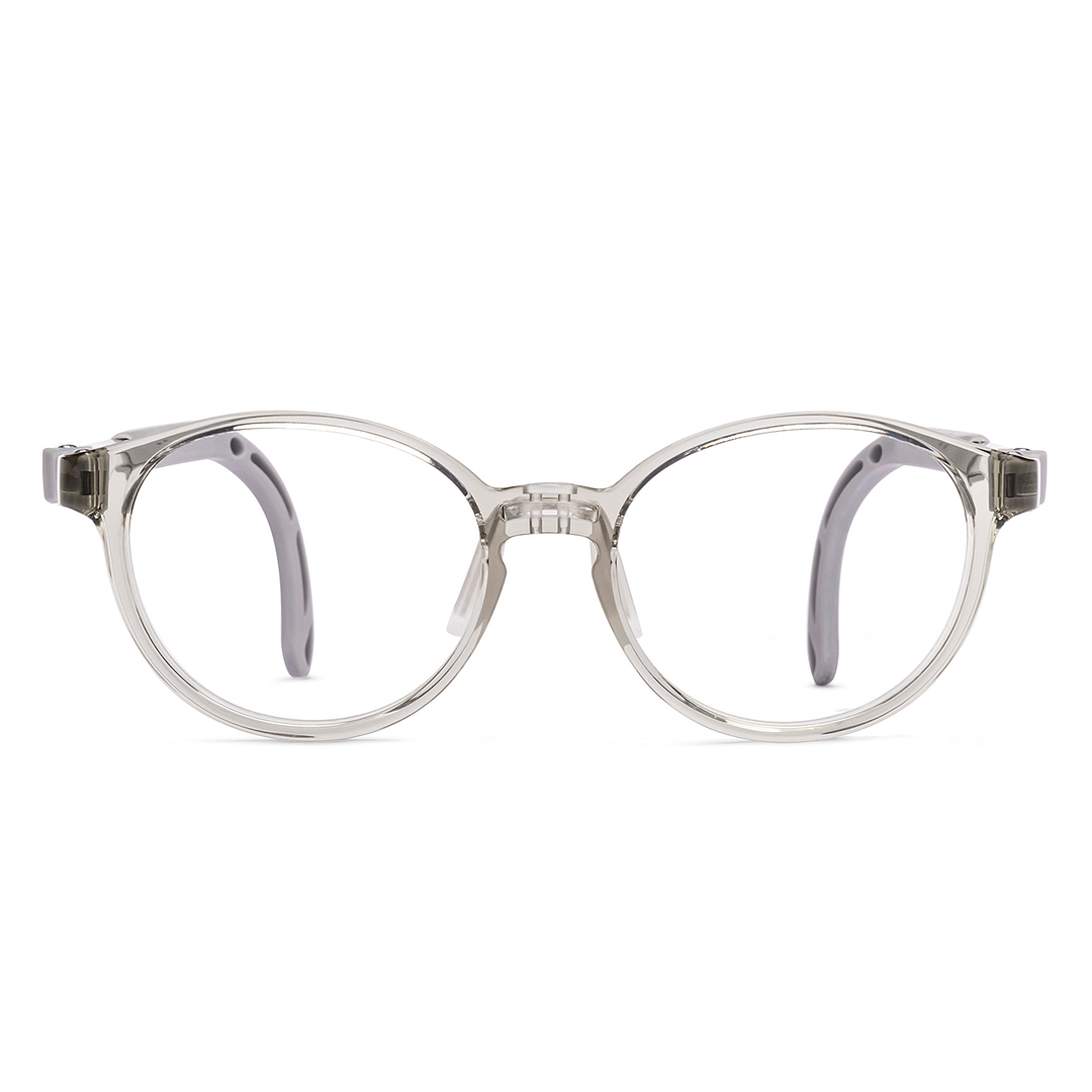 Hooper Gray Transparent Full Rim Round right side