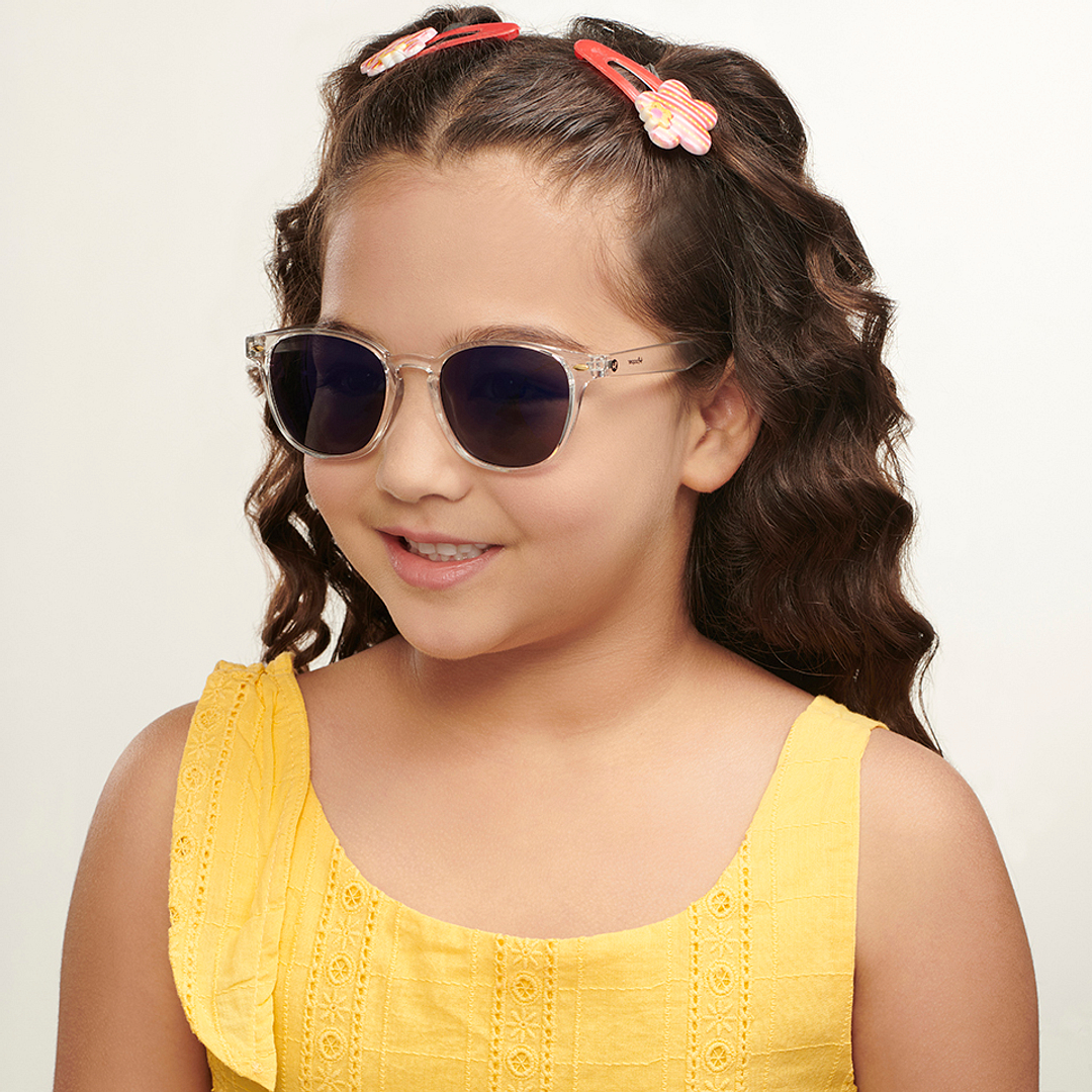 Hooper Crystal Transparent Full Rim Square left side