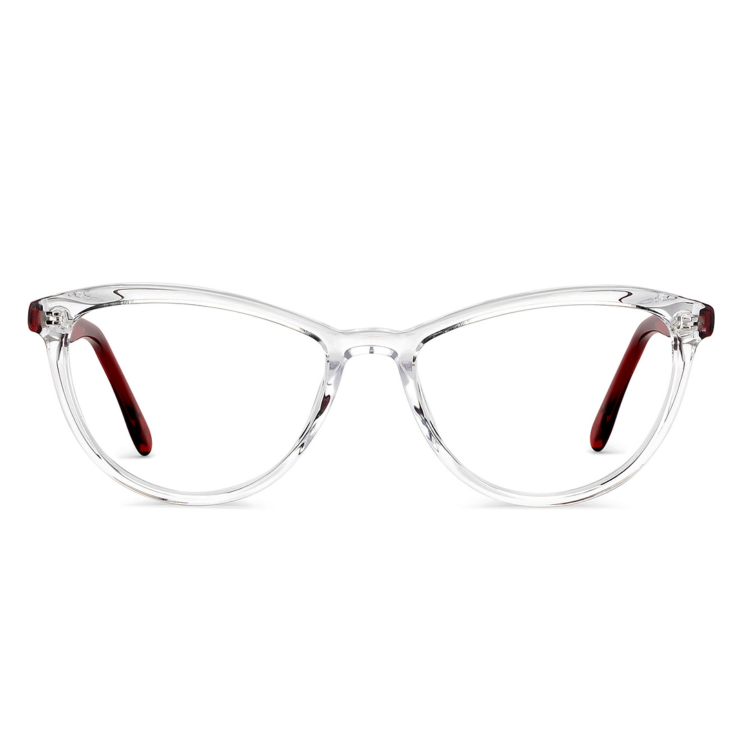 Hooper Online Crystal Transparent Full Rim Cat Eye left side