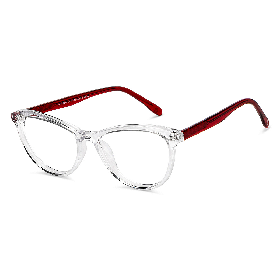 Hooper Online Crystal Transparent Full Rim Cat Eye left side