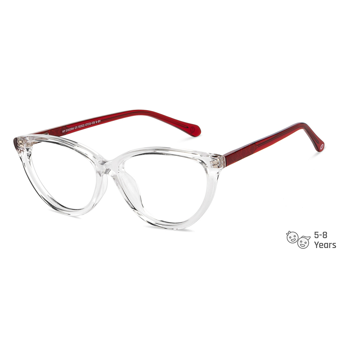 Hooper Online Crystal Transparent Full Rim Cat Eye left side