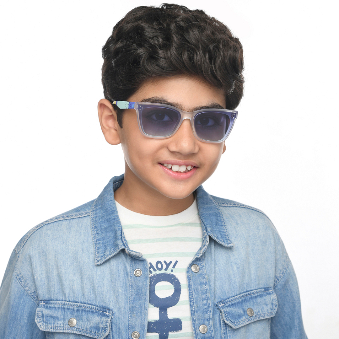 Hooper Crystal Transparent Full Rim Square right side