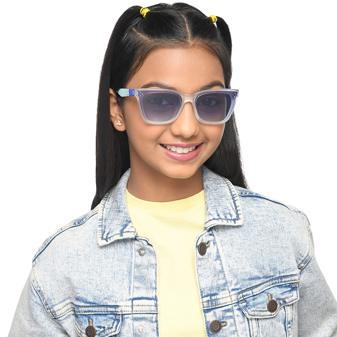 Hooper Crystal Transparent Full Rim Square right side