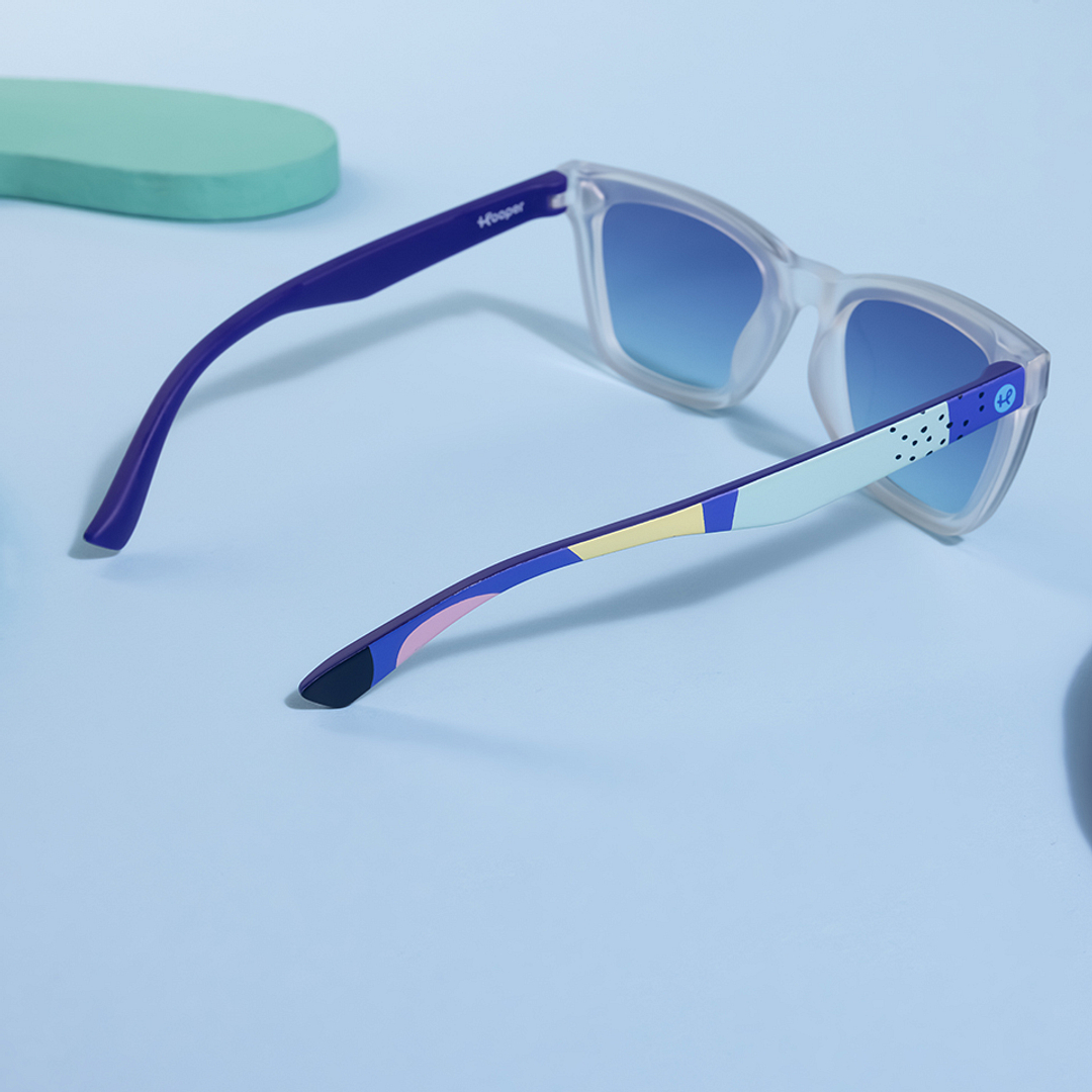 Hooper Crystal Transparent Full Rim Square right side