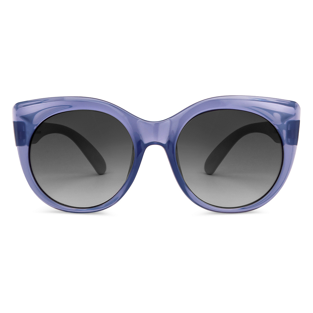 Hooper Purple Transparent Full Rim Cat Eye right side