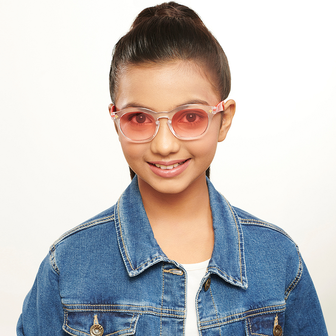 Hooper Crystal Transparent Full Rim Round right side