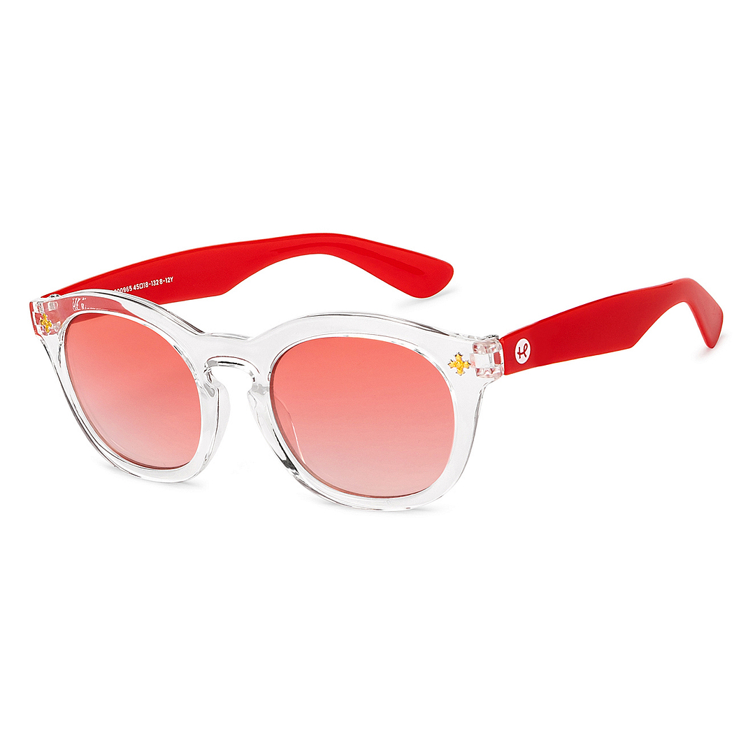 Hooper Crystal Transparent Full Rim Round left side