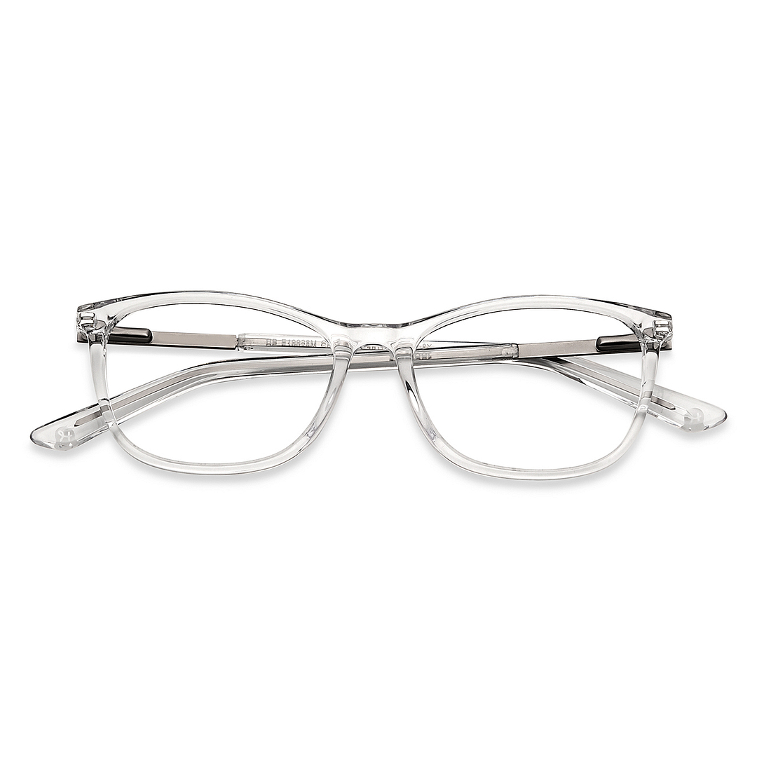 Hooper Online Crystal Transparent Full Rim Rectangle left side