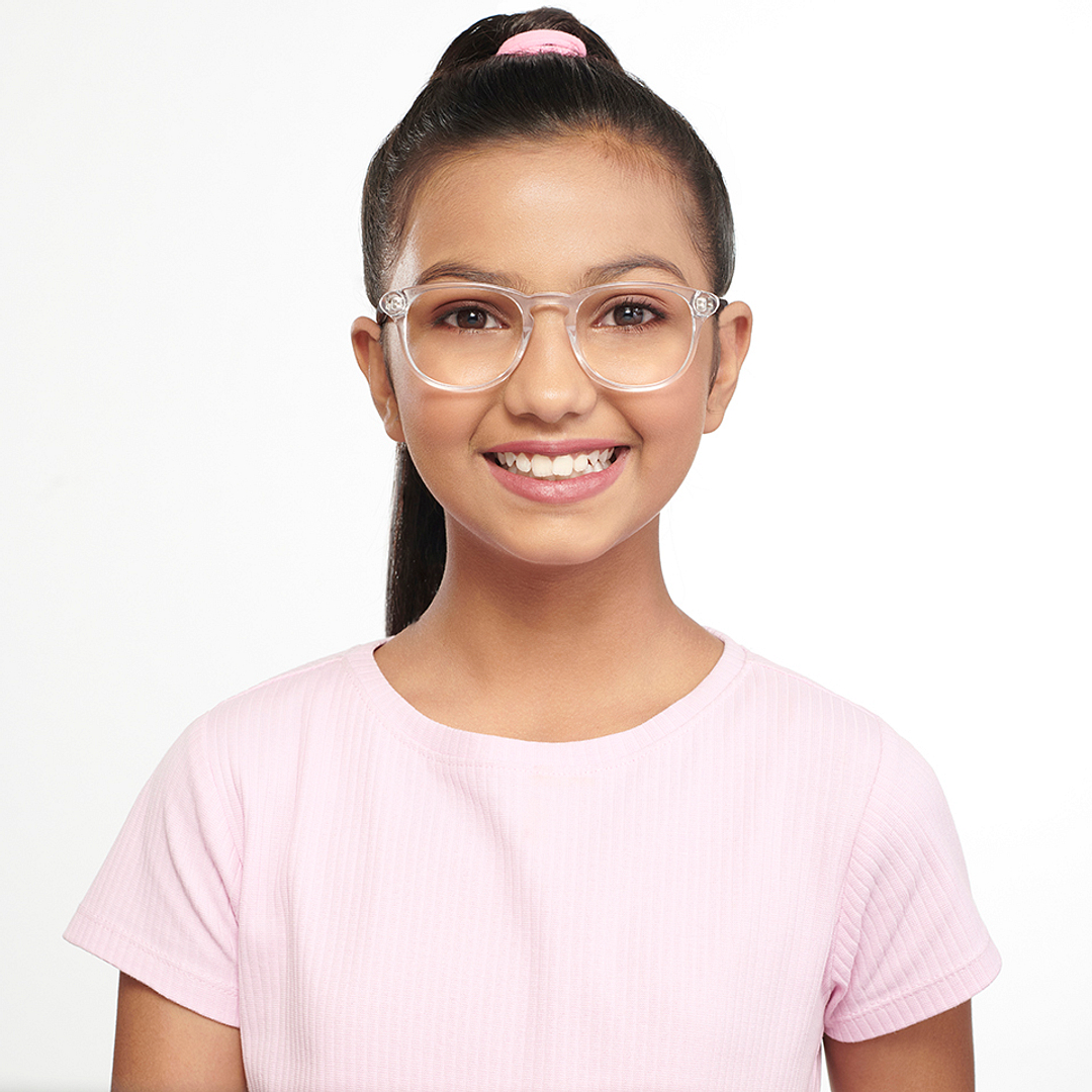 Hooper Online Crystal Transparent Full Rim Round left side