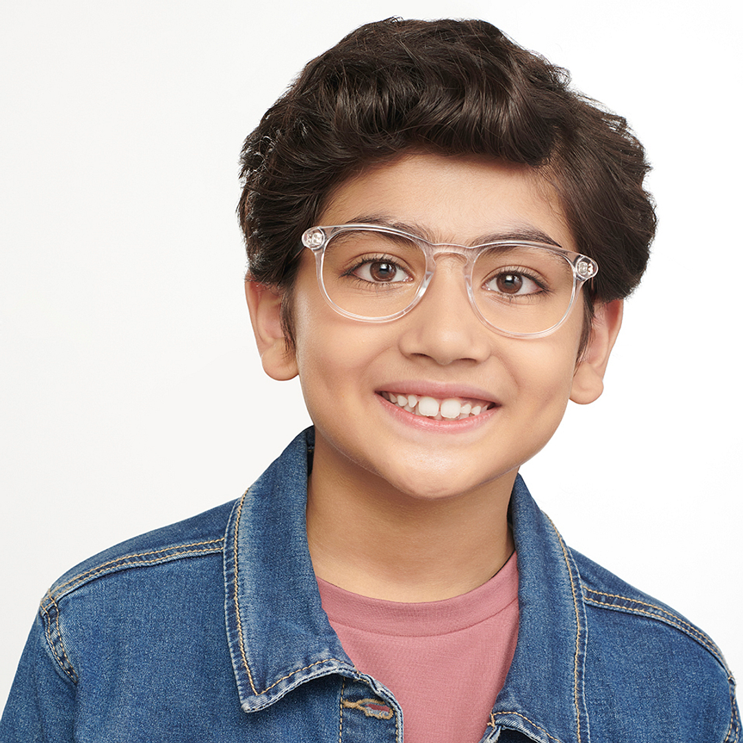 Hooper Online Crystal Transparent Full Rim Round left side