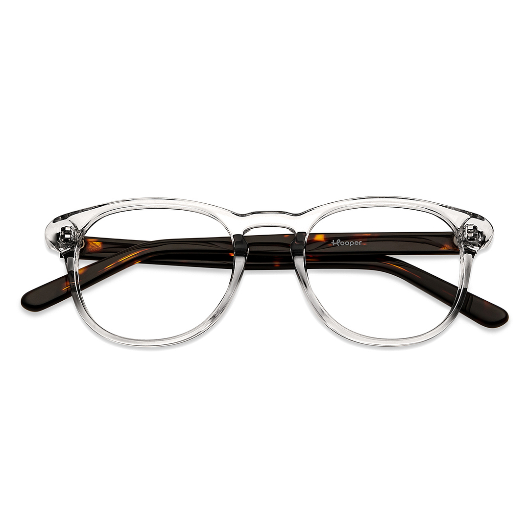 Hooper Online Crystal Transparent Full Rim Round left side