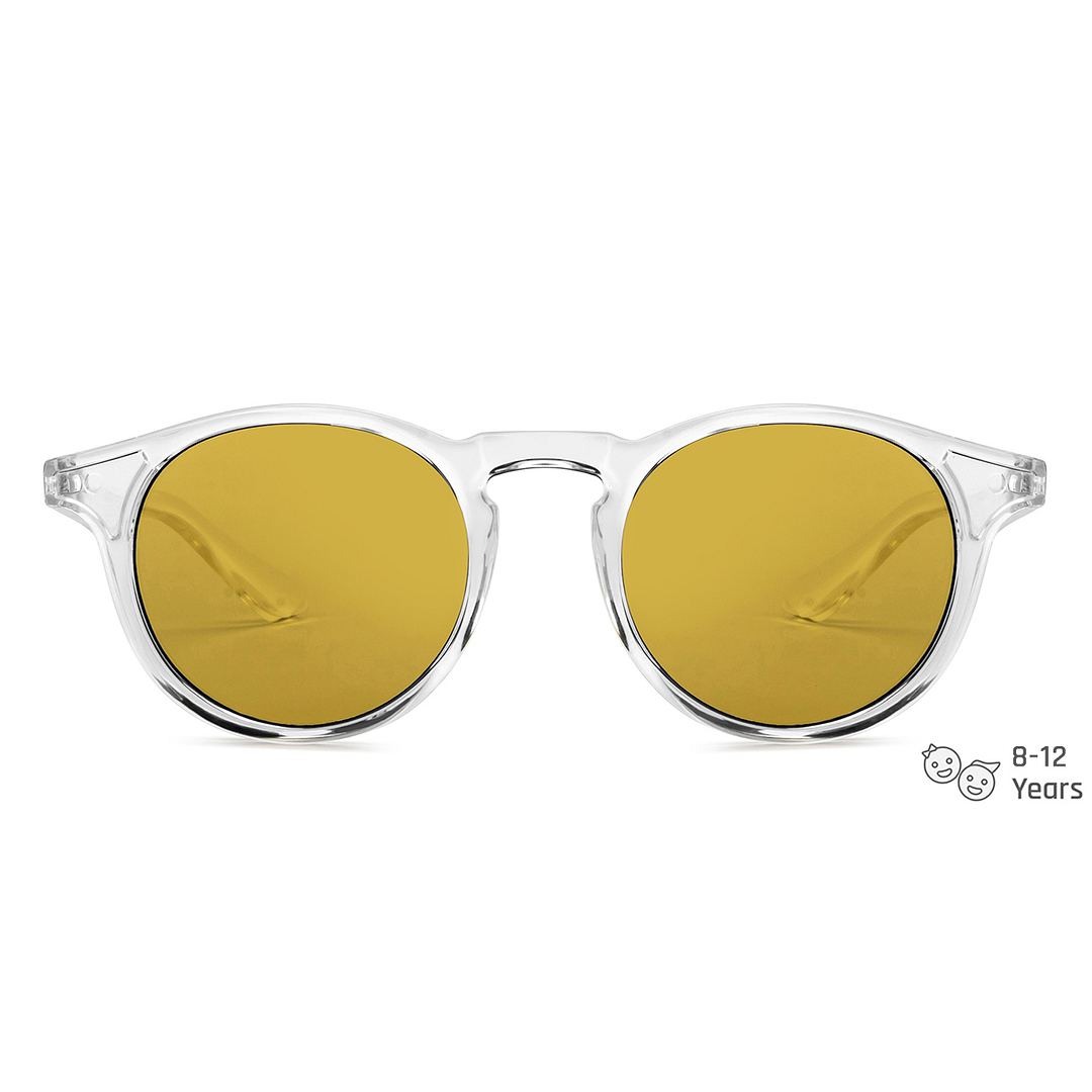 Hooper Crystal Transparent Full Rim Round left side