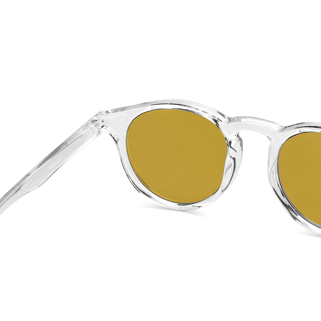 Hooper Crystal Transparent Full Rim Round right side