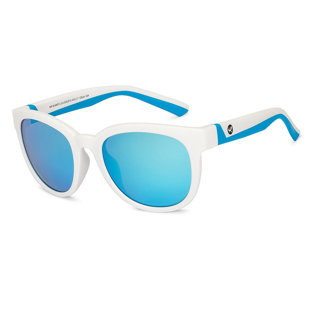 Hooper White Full Rim Round left side