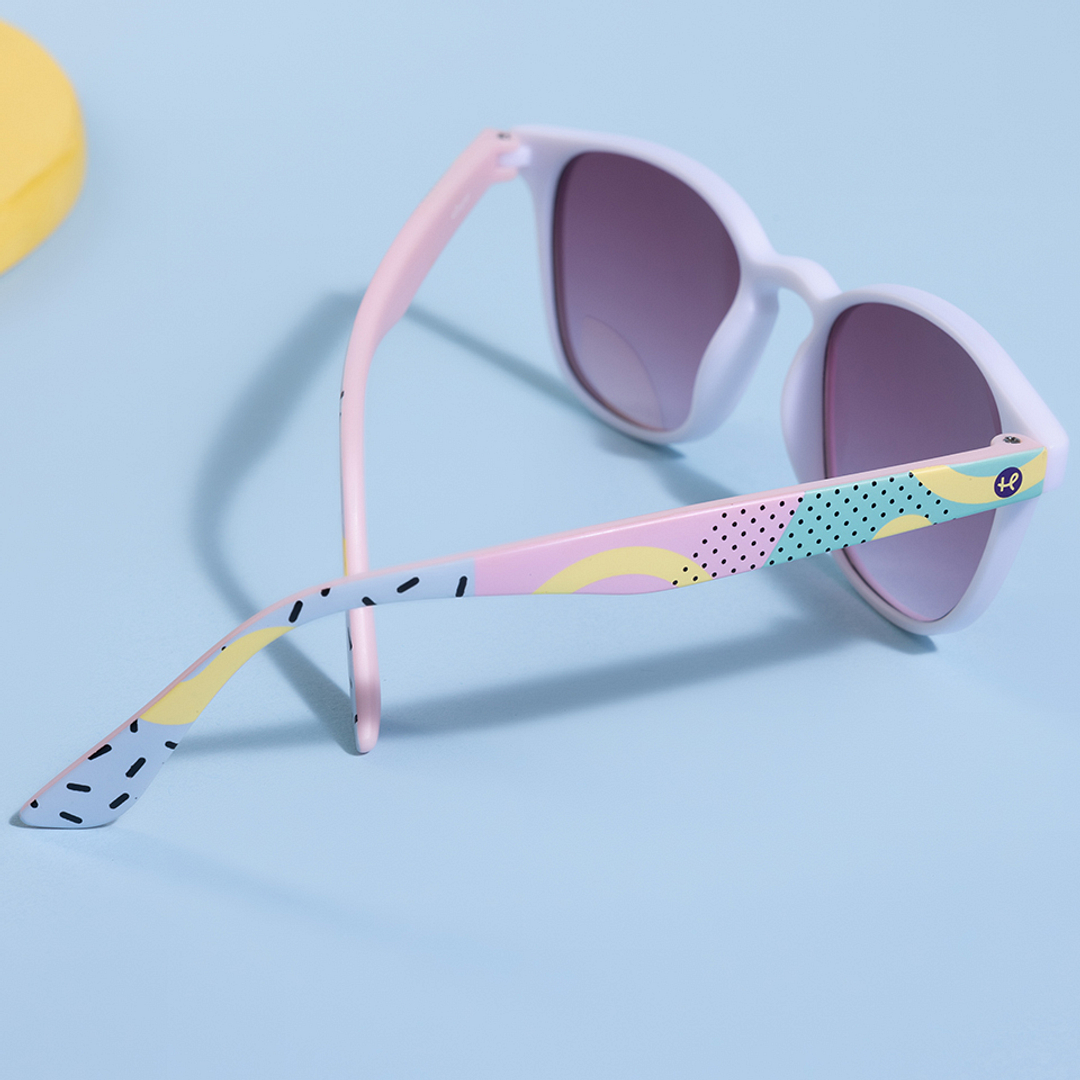 Hooper White Full Rim Square right side