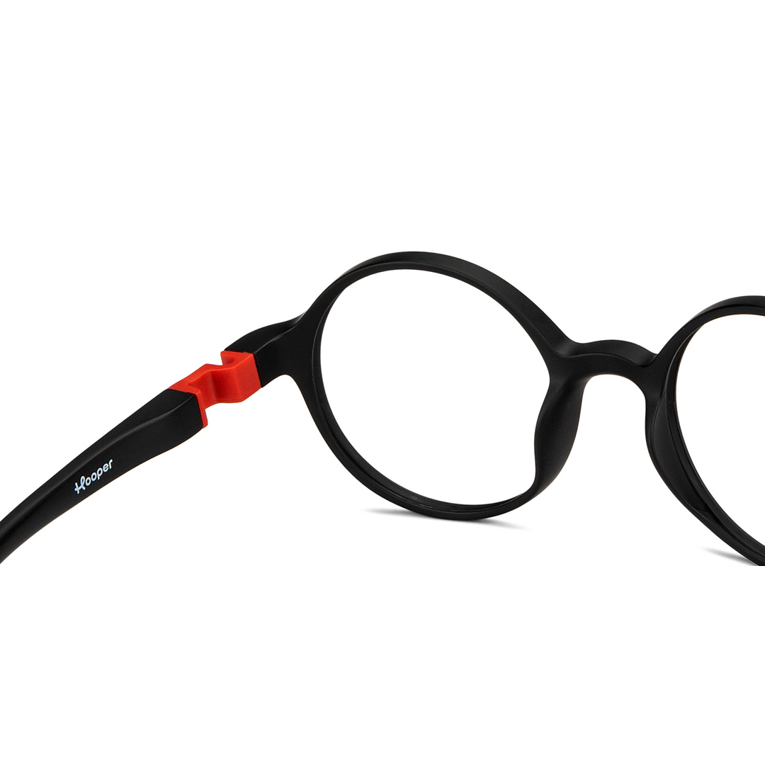 Hooper Online Black Full Rim Round right side