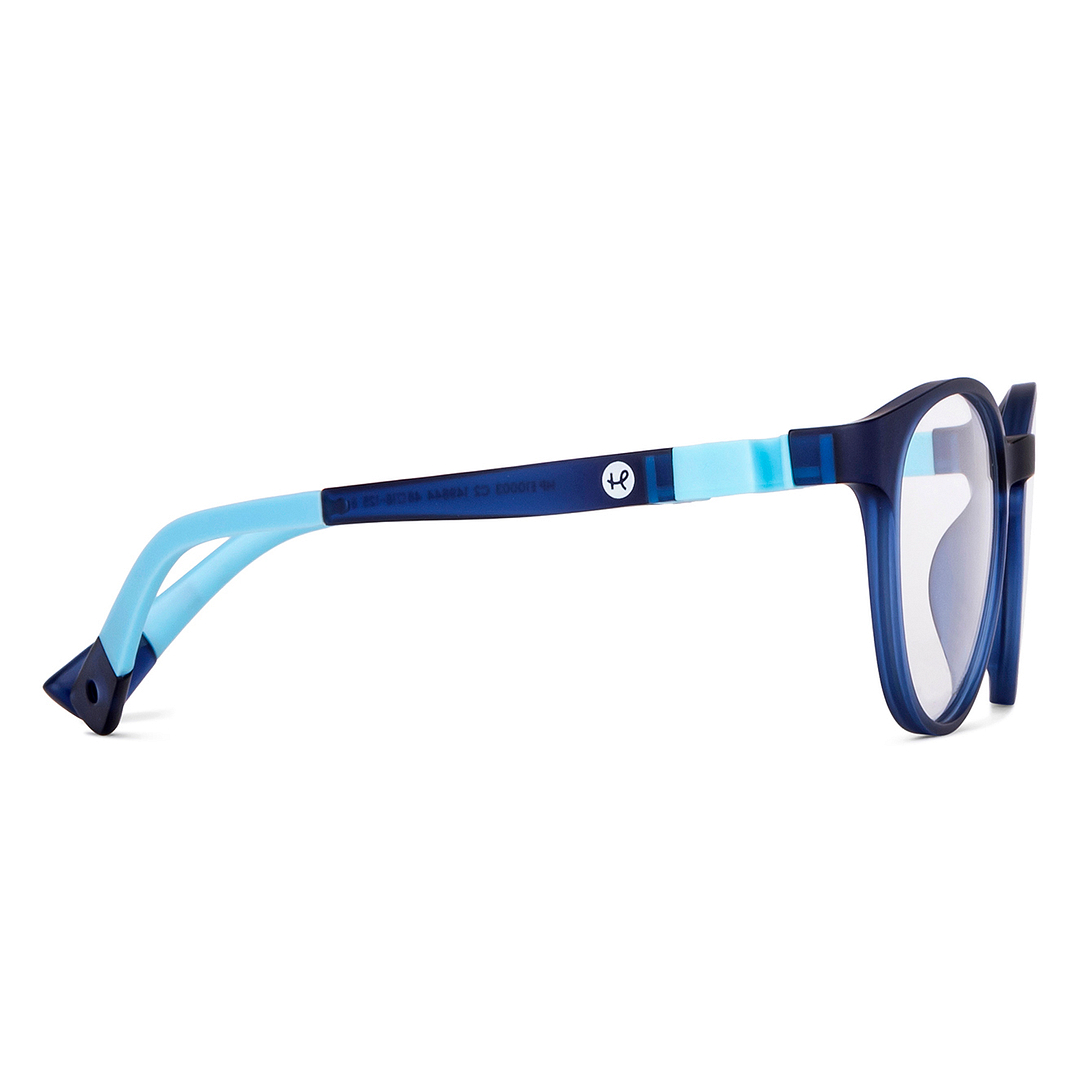 Hooper Sky Blue Full Rim Round left side