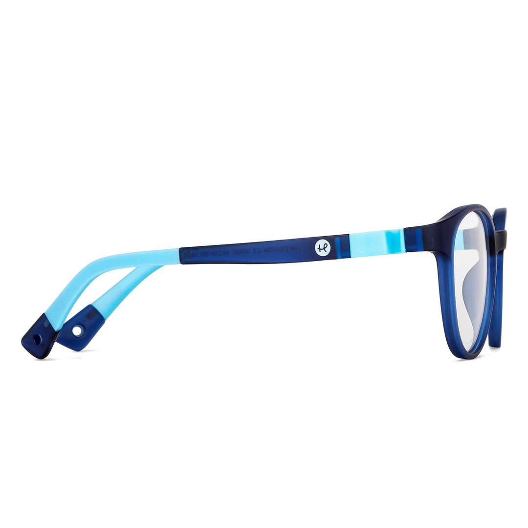 Hooper Sky Blue Full Rim Round left side