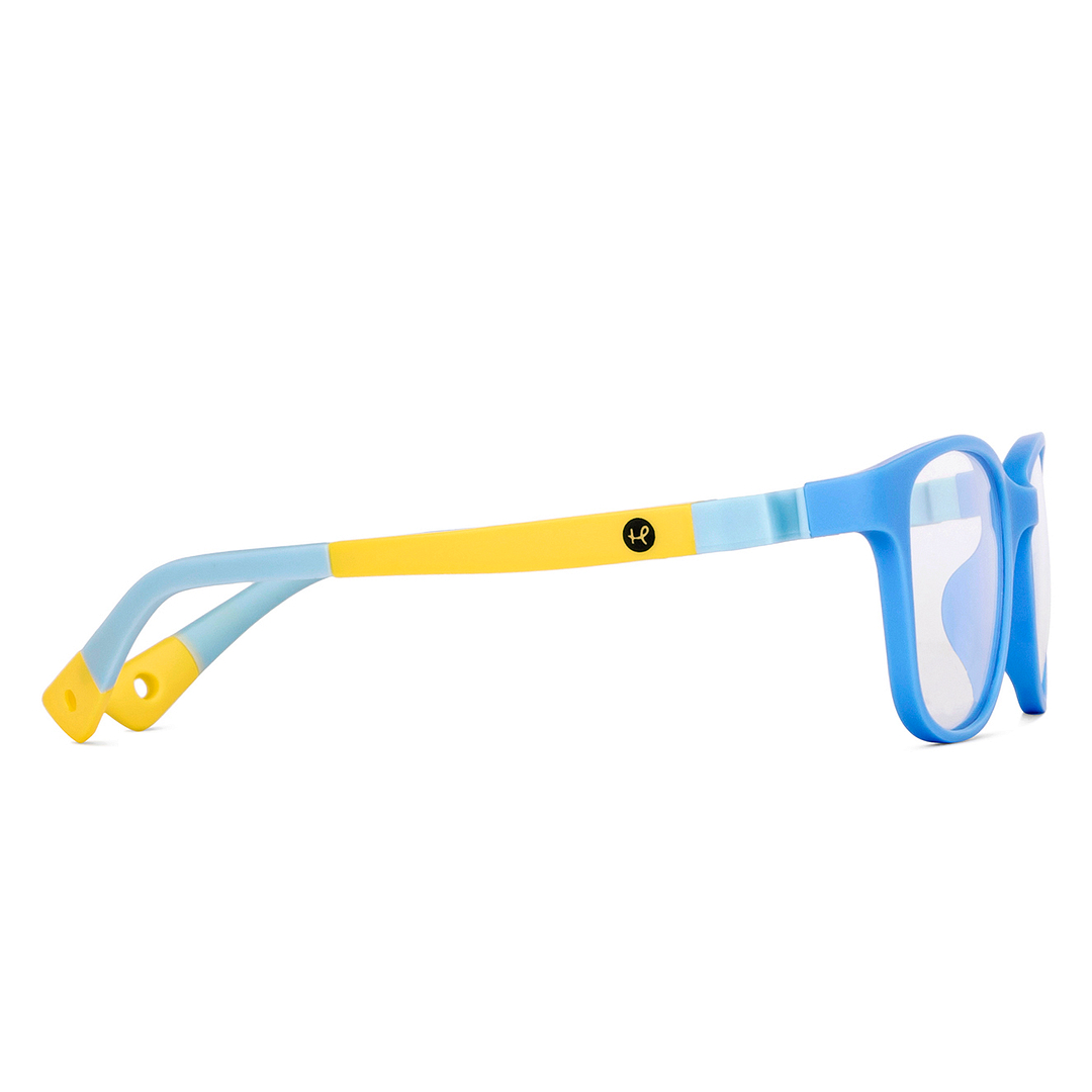 Hooper Sky Blue Full Rim Rectangle left side