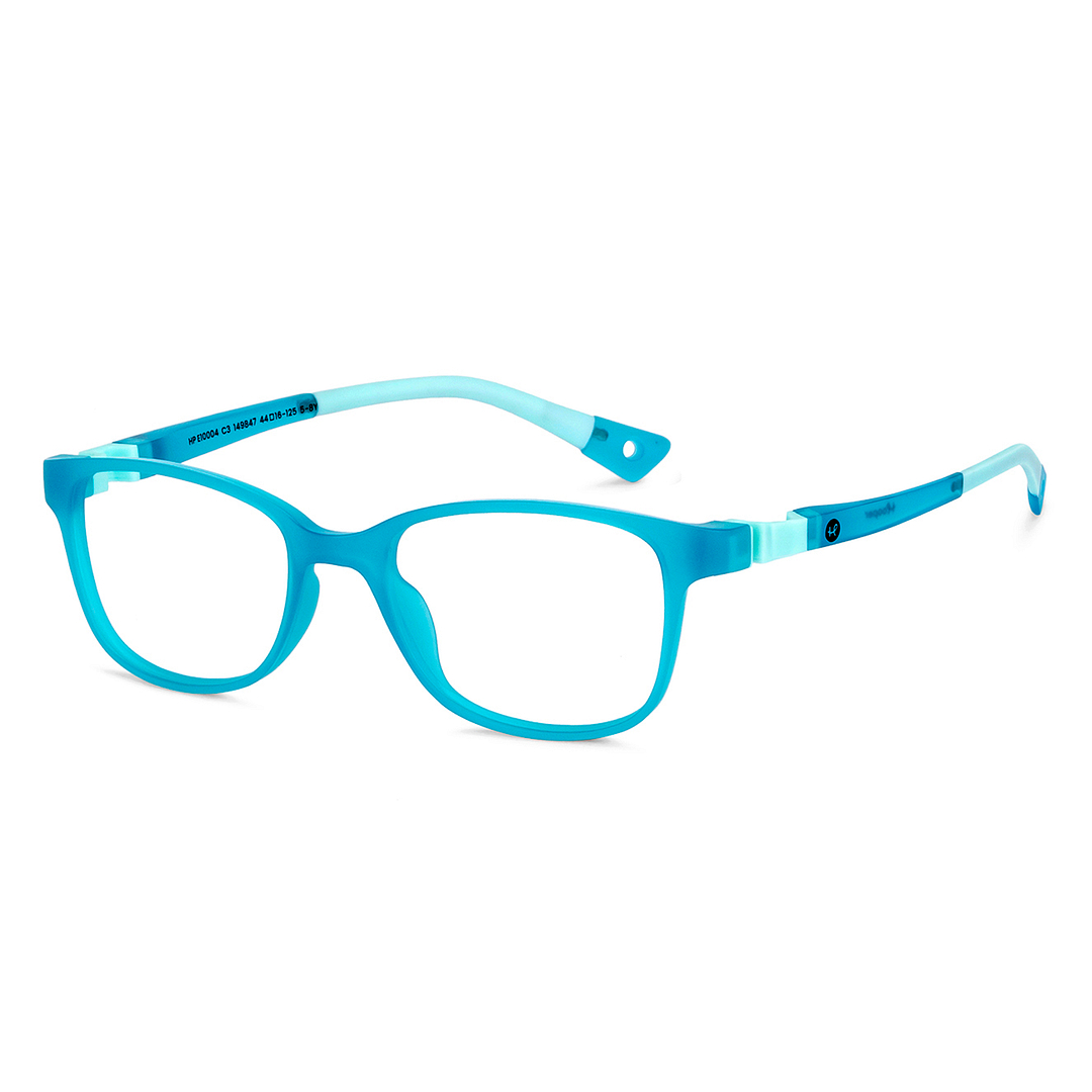 Hooper Sky Blue Full Rim Rectangle left side